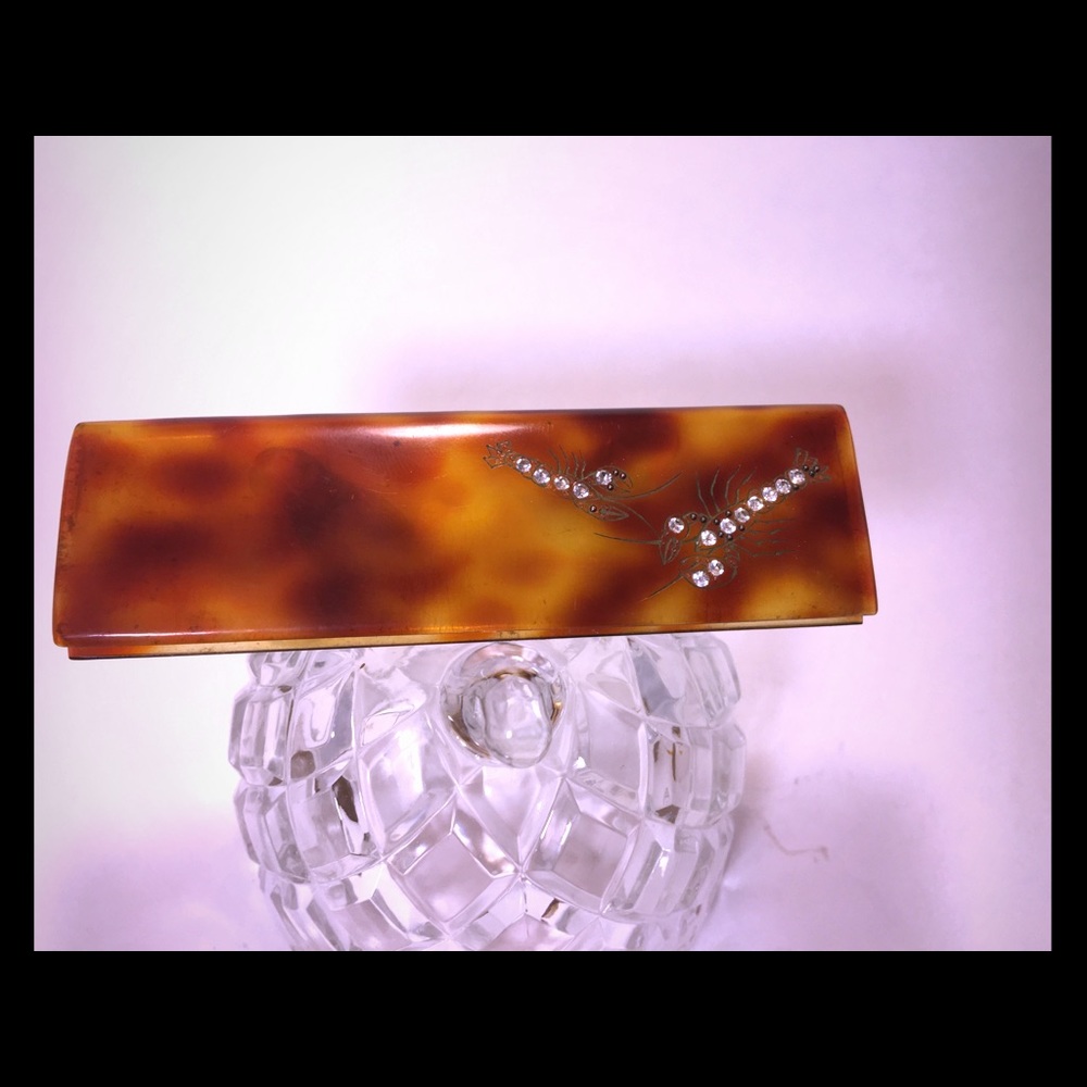 Vintage Made in France Hair Comb & Cover